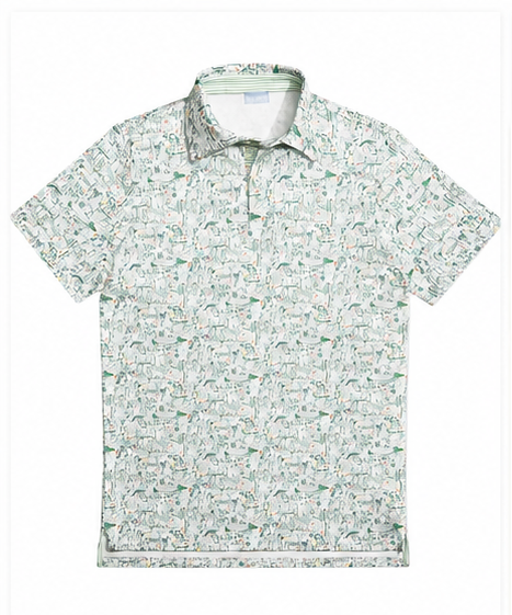 Men’s Pima Cotton Golf Polo – Golf Print