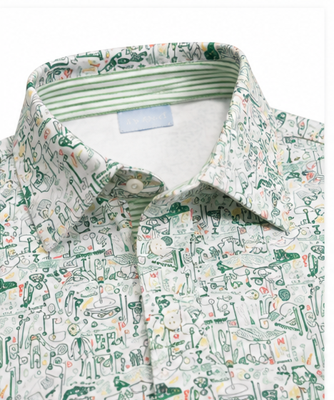 Men’s Pima Cotton Golf Polo – Golf Print