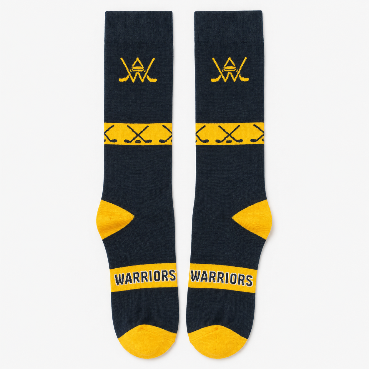 Combed Cotton Hockey Crew Socks