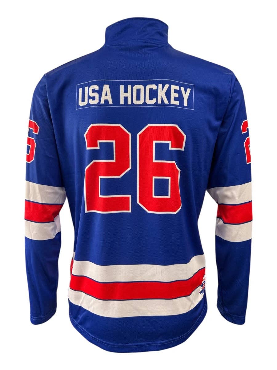 USA Hockey Shield 2026 Replica 1/4-Zip Pullover – Blue