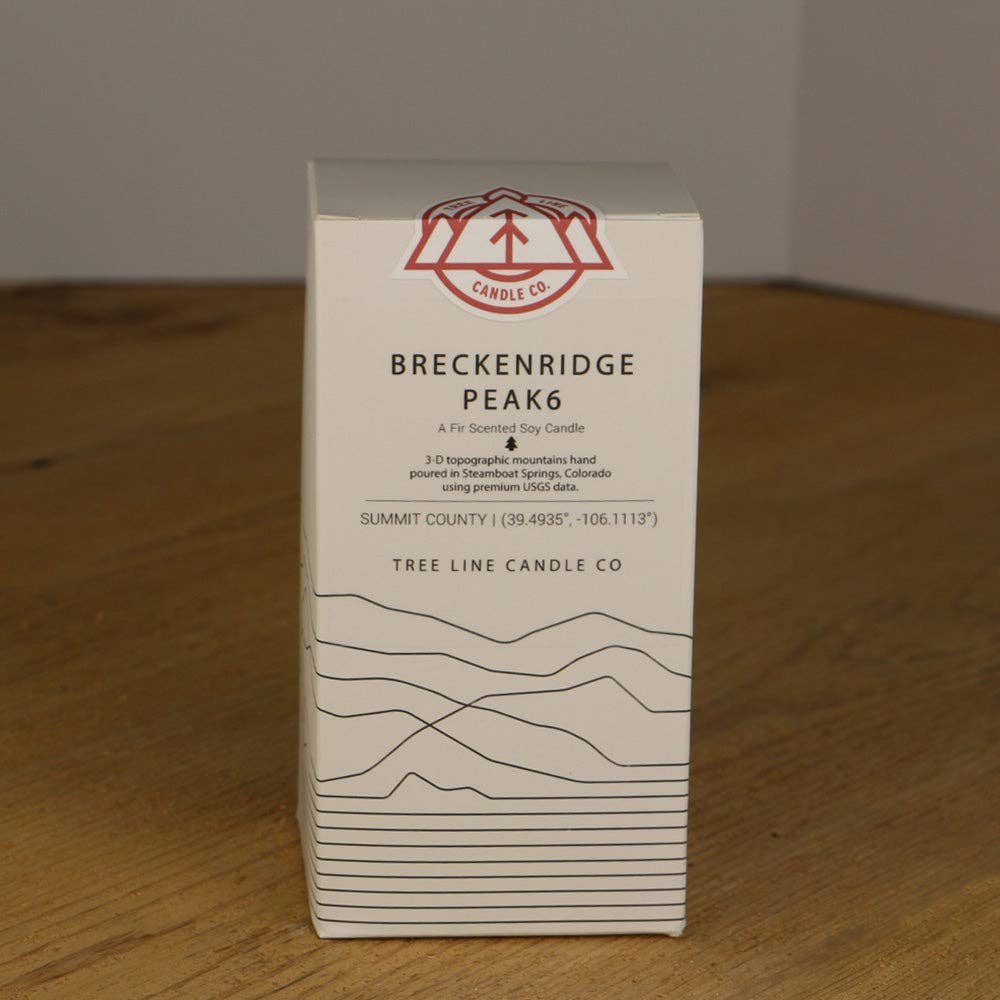 Breckenridge Peak 6 Topographic Soy Candle