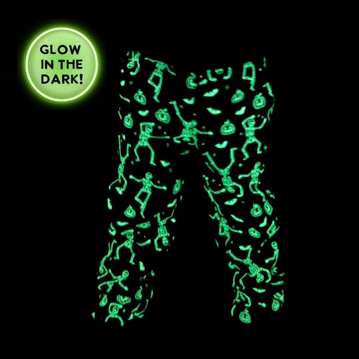 Glow-in-the-Dark Silly Skelly Halloween Joggers