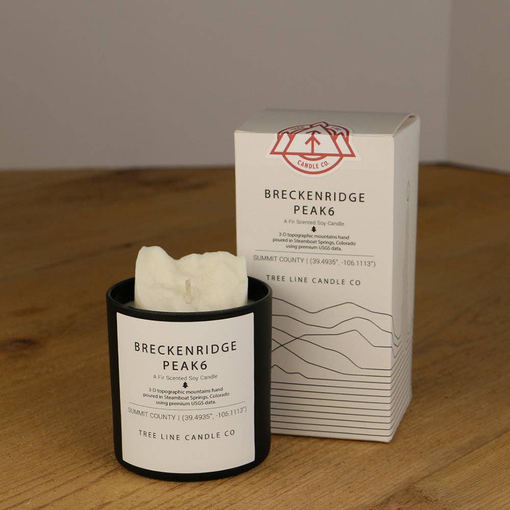 Breckenridge Peak 6 Topographic Soy Candle