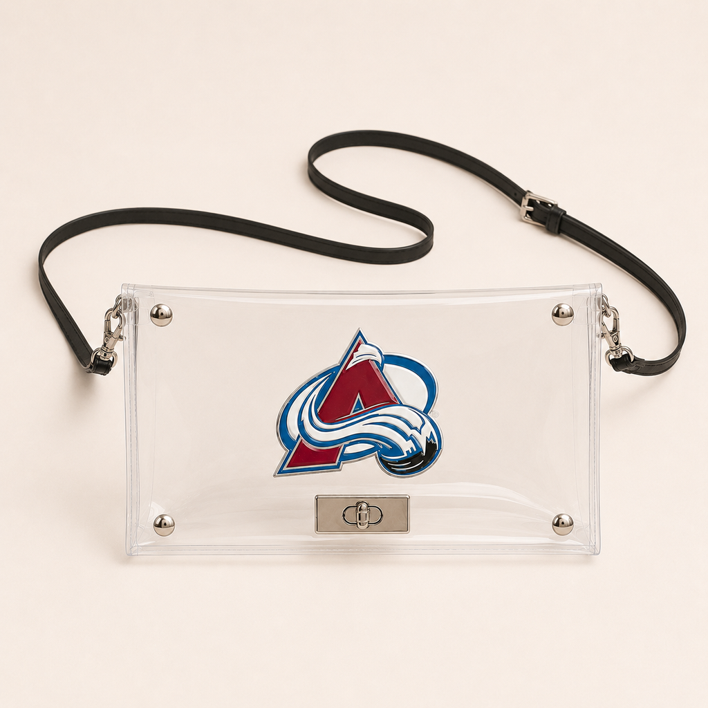 Colorado Avalanche Clear Envelope Crossbody Purse