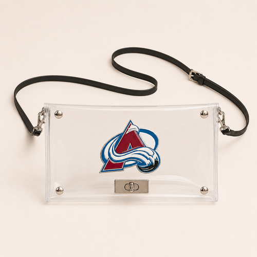 Colorado Avalanche Clear Envelope Crossbody Purse