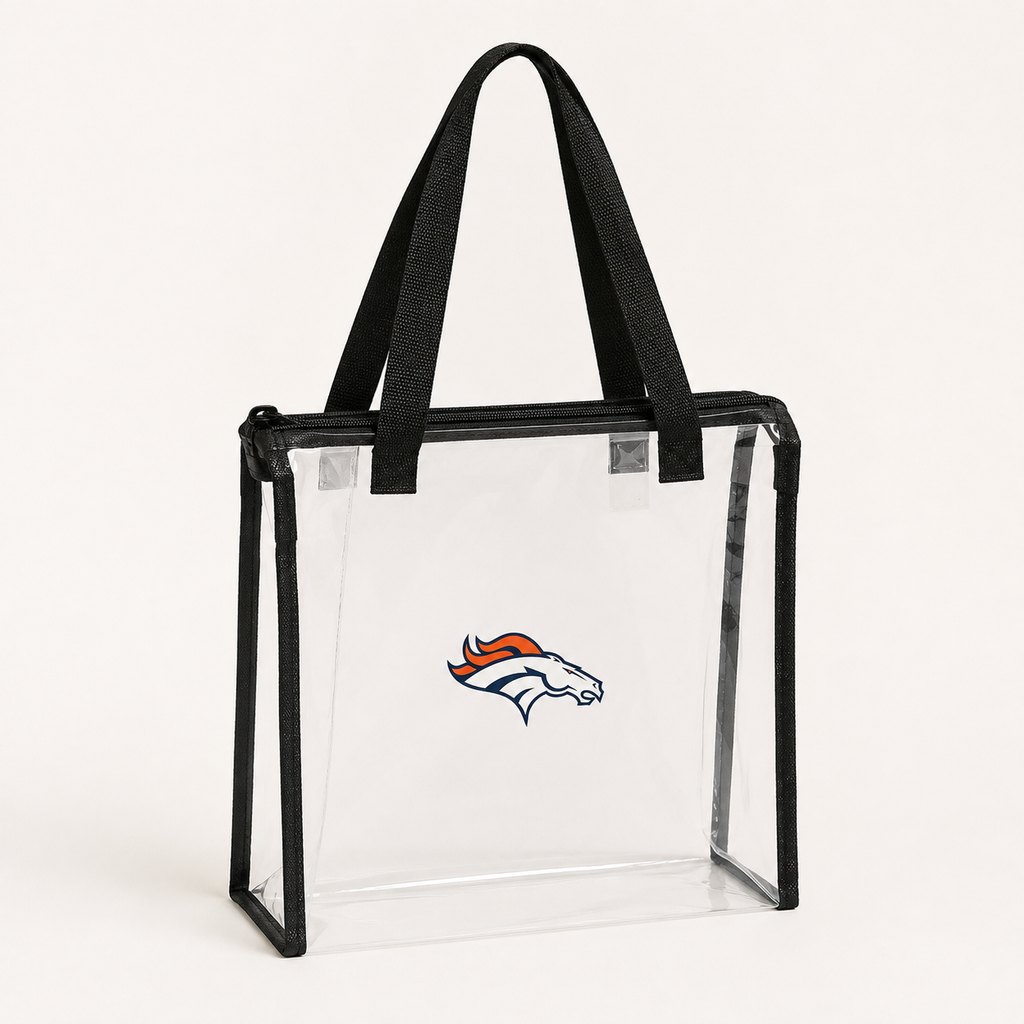 NFL Denver Broncos Clear Square Stadium Tote Bag