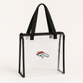 NFL Denver Broncos Clear Square Stadium Tote Bag