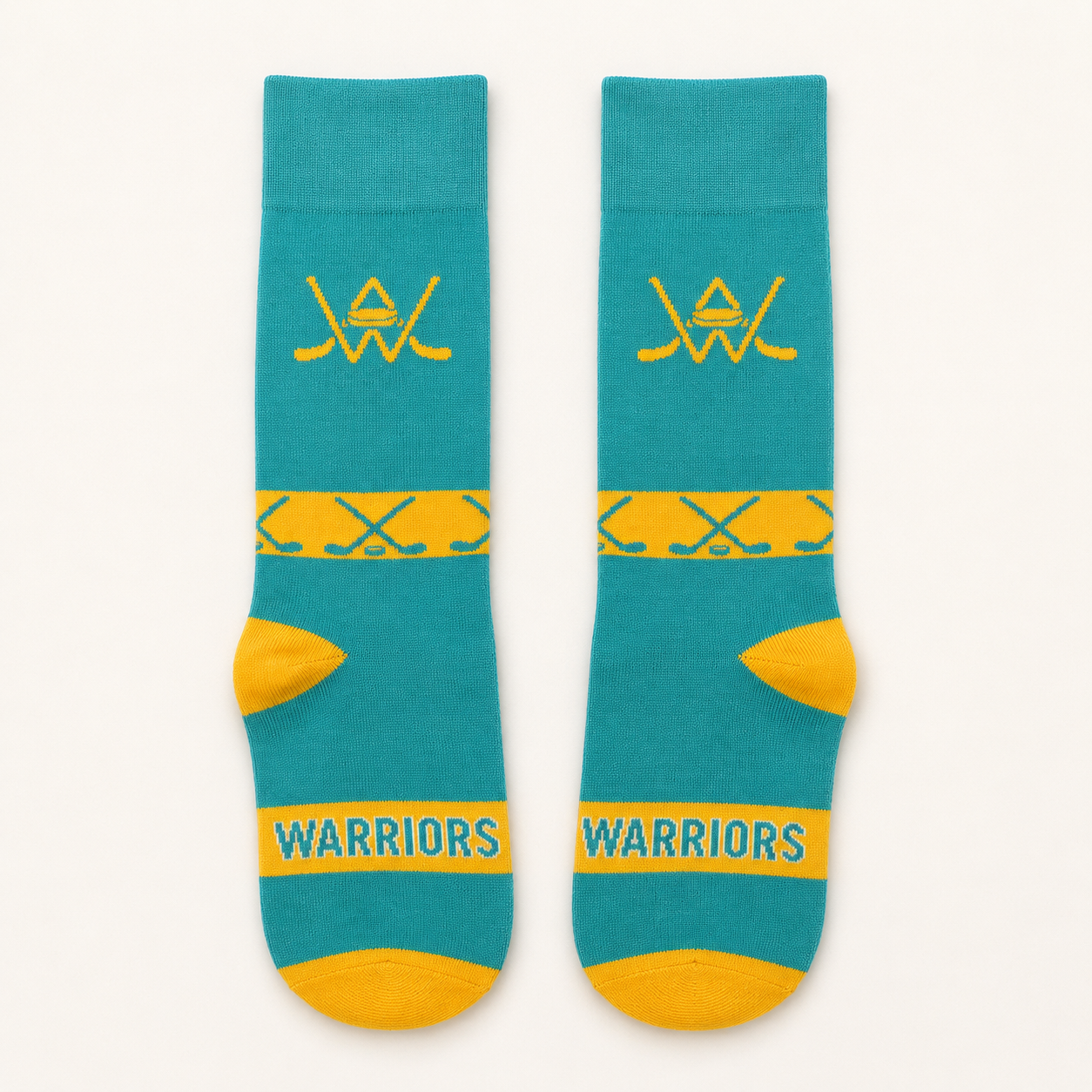Combed Cotton Hockey Crew Socks