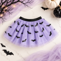 Sequin Bat Lavender Halloween Tutu Skirt