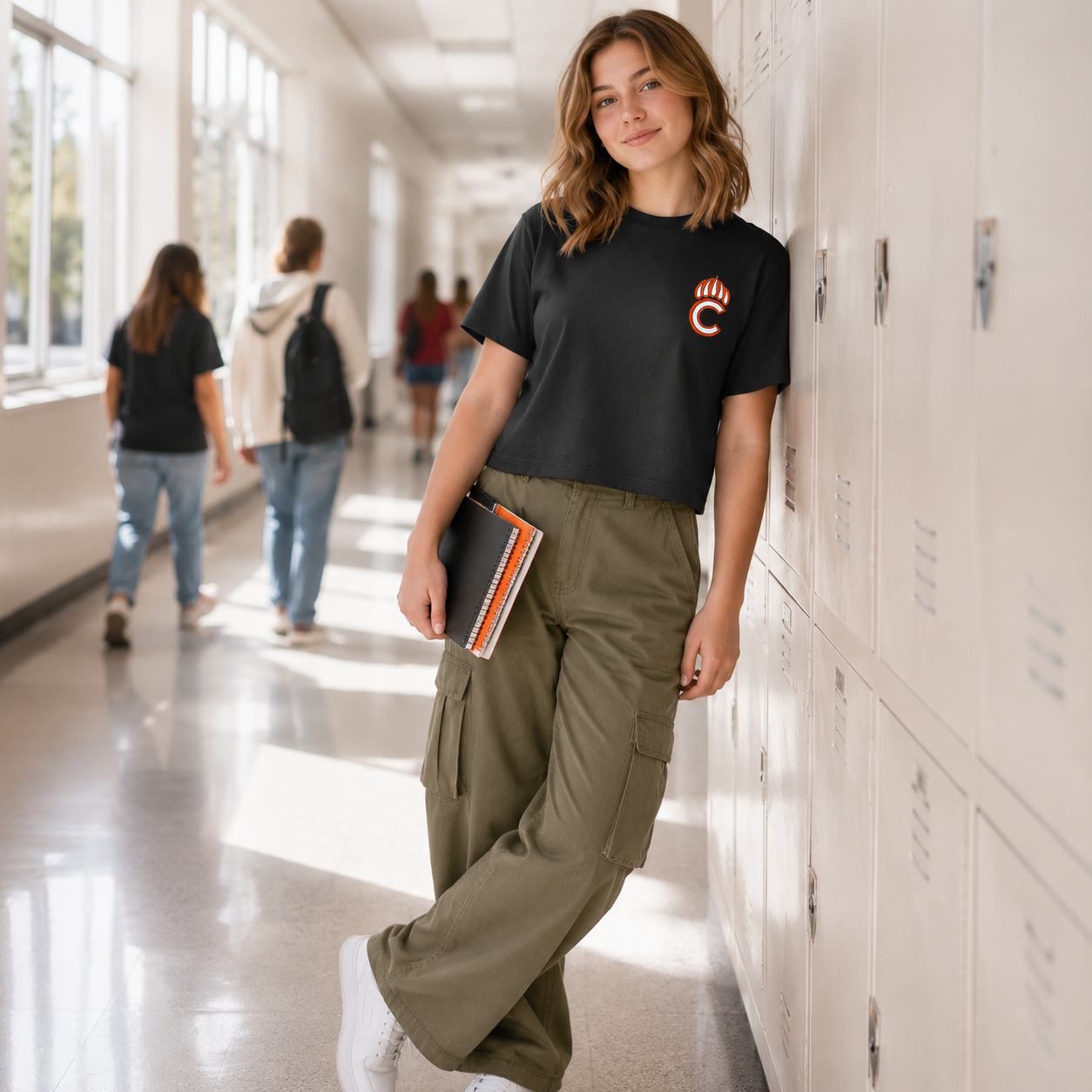 Chaparral Wolverines C Claw Women’s Urban Crop Tee