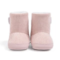 Blush Ribbed Sherpa-Lined Baby Boots
