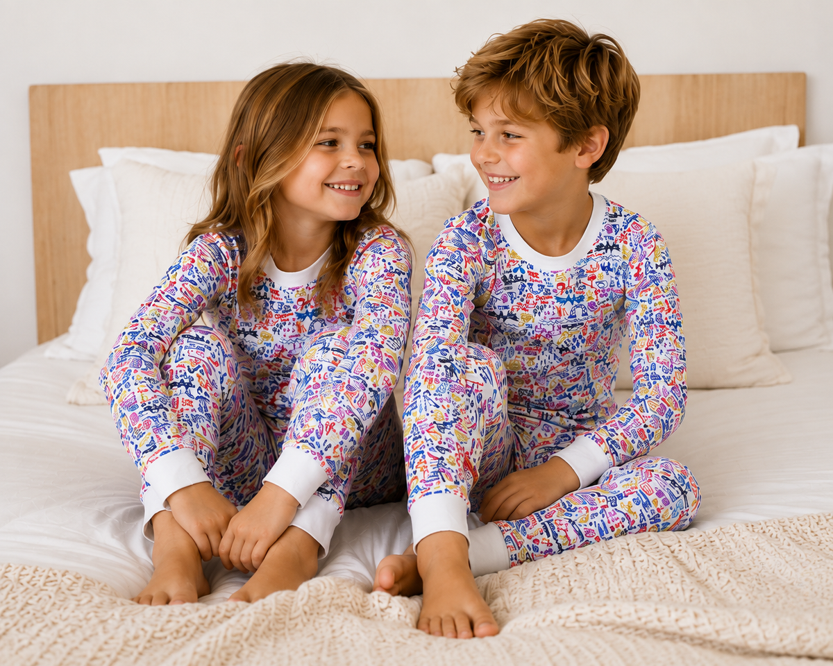 Jackson Hole Pima Cotton Two-Piece Kids Pajama Set
