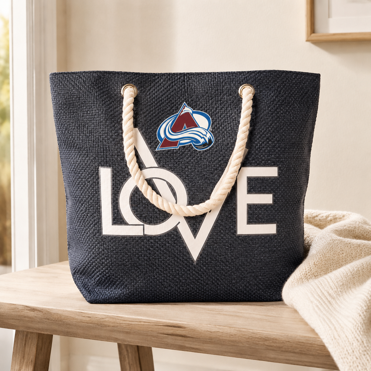 Colorado Team LOVE Rope Tote Ba