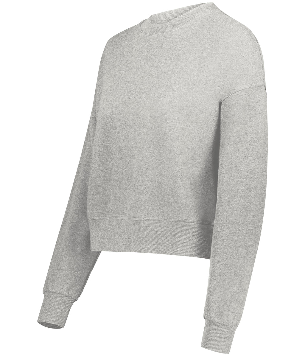 Women’s Slouchy Cropped Crewneck Flag Football Sweatshirt