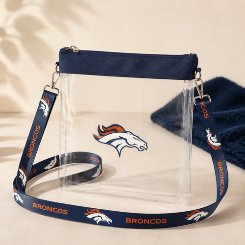 Denver Broncos & Colorado Avalanche Clear Satchelette