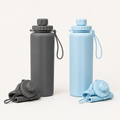 Made from BPA-free, food-grade silicone, this collapsible 600 mL water bottle is designed for travel, sports and everyday adventures.