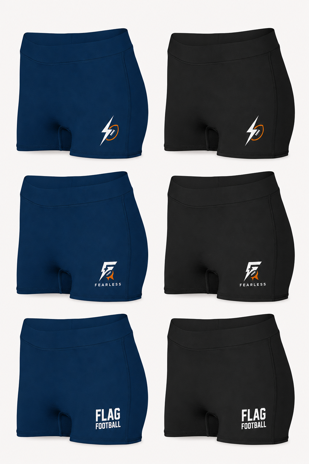 Women’s Custom Flag Football Performance Shorts
