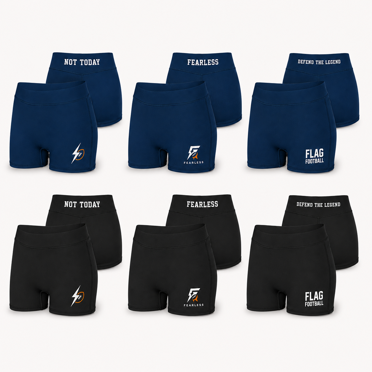Women’s Custom Flag Football Performance Shorts