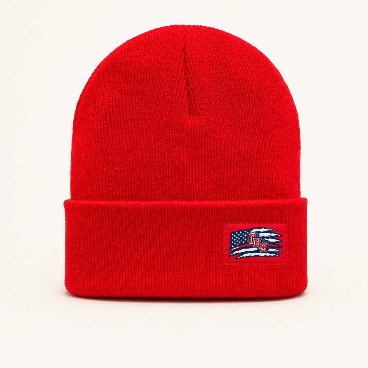 Chaparral High School CHS Spirit Patch Beanie