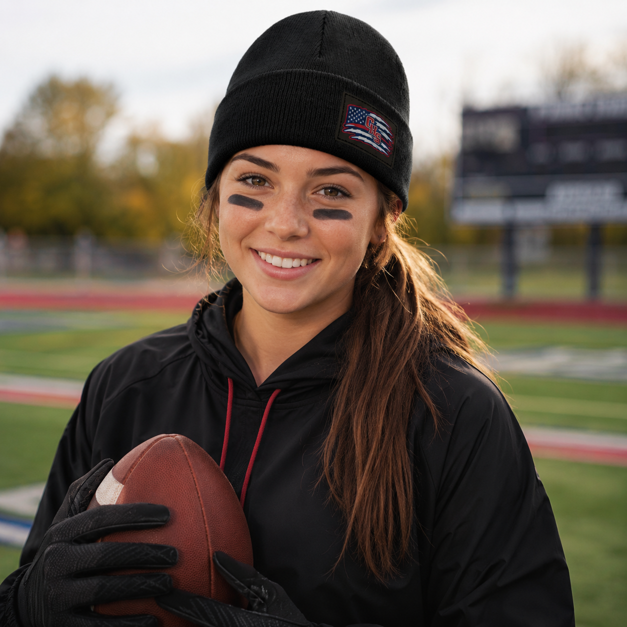 Chaparral High School CHS Spirit Patch Beanie