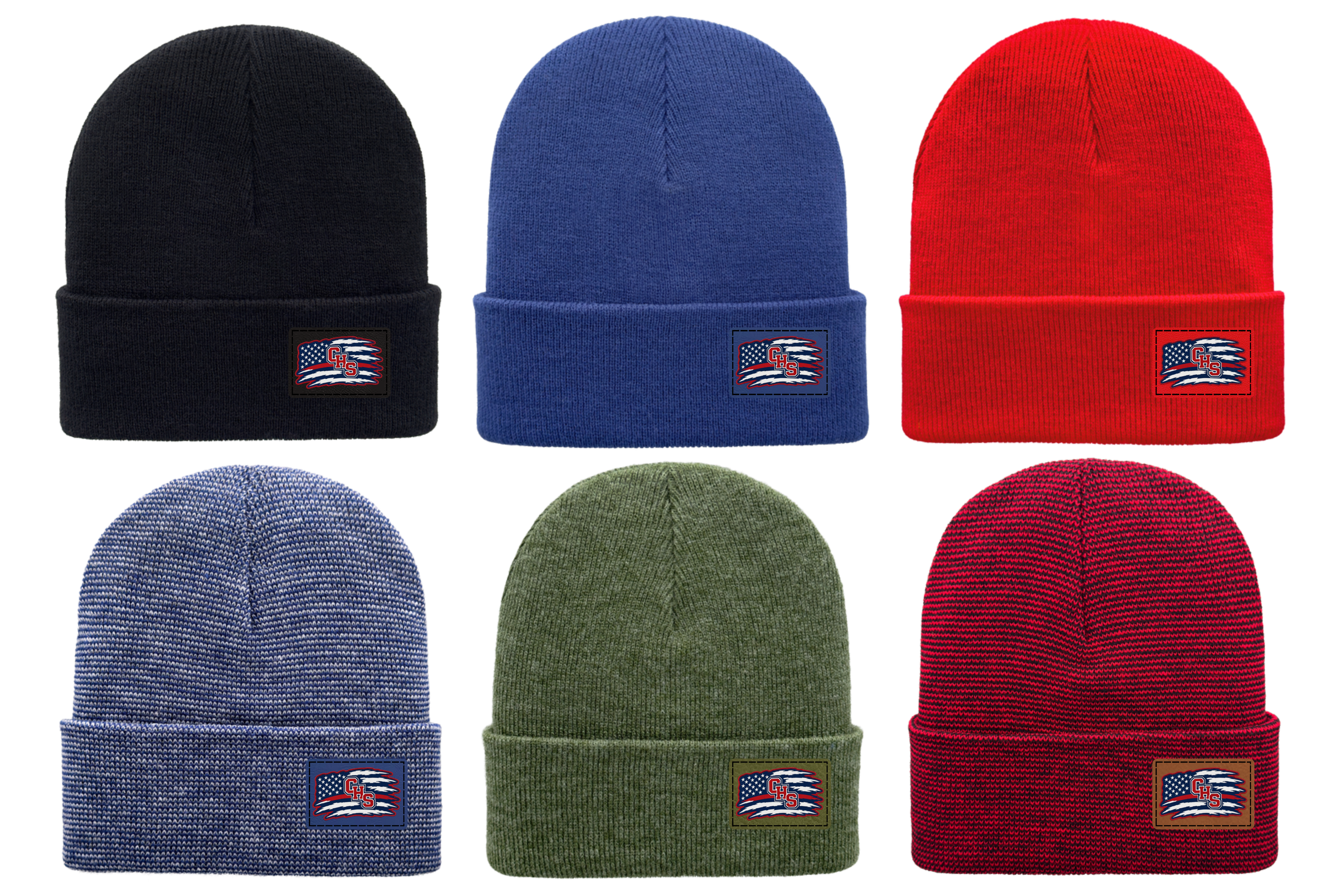 Chaparral High School CHS Spirit Patch Beanie