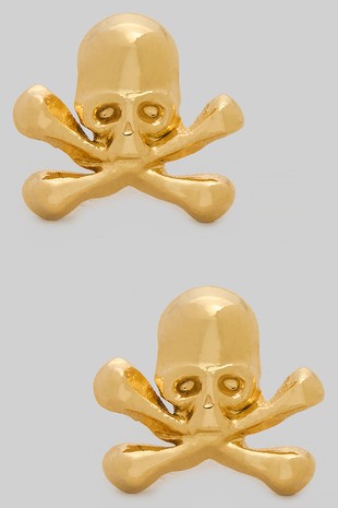 Skull & Crossbones Stud Earrings
