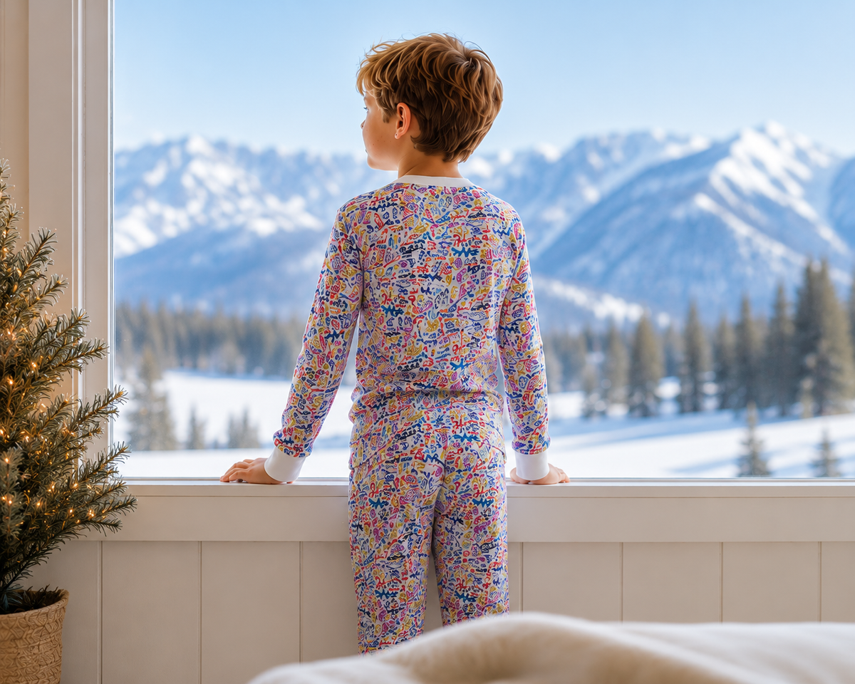 Jackson Hole Pima Cotton Two-Piece Kids Pajama Set