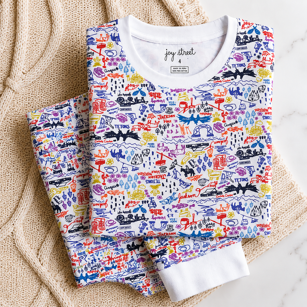 Jackson Hole Pima Cotton Two-Piece Kids Pajama Set