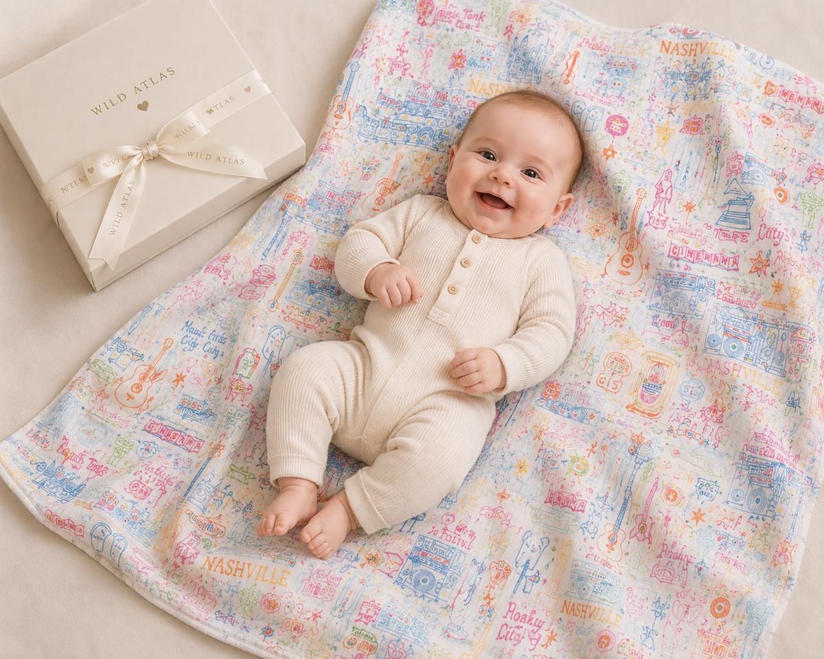 Los Angeles Pima Cotton Baby Blanket