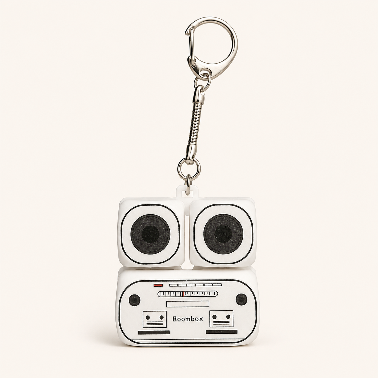 Boombox 3-Key Fidget Toy Keychain – Stack or Long Style