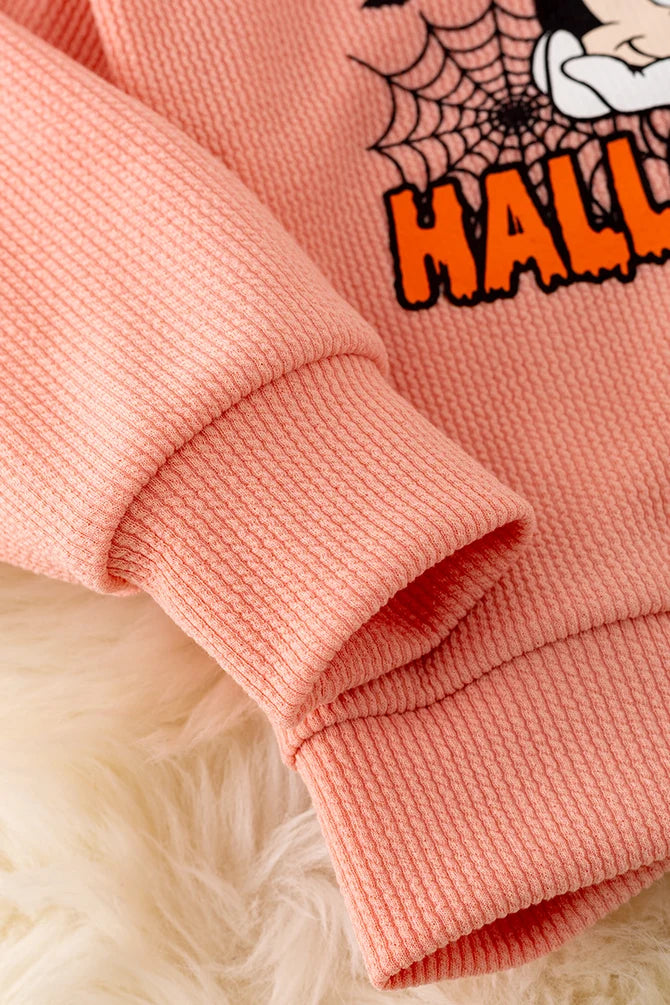 Girls’ Pink Minnie Mouse Halloween Sweatshirt