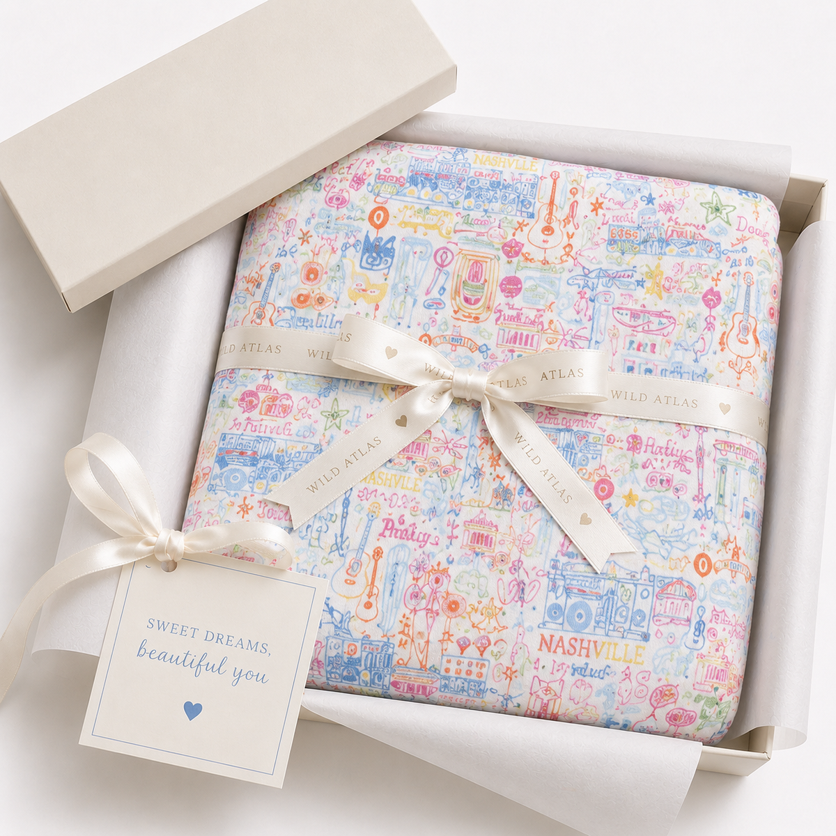 Nashville Pima Cotton Reversible Baby Blanket
