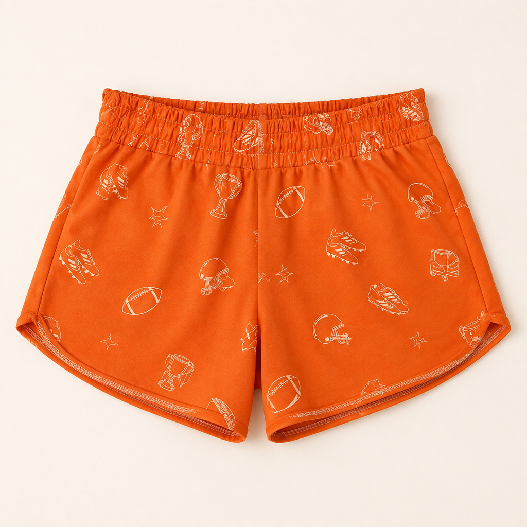 Game Day Football Print Lounge Shorts