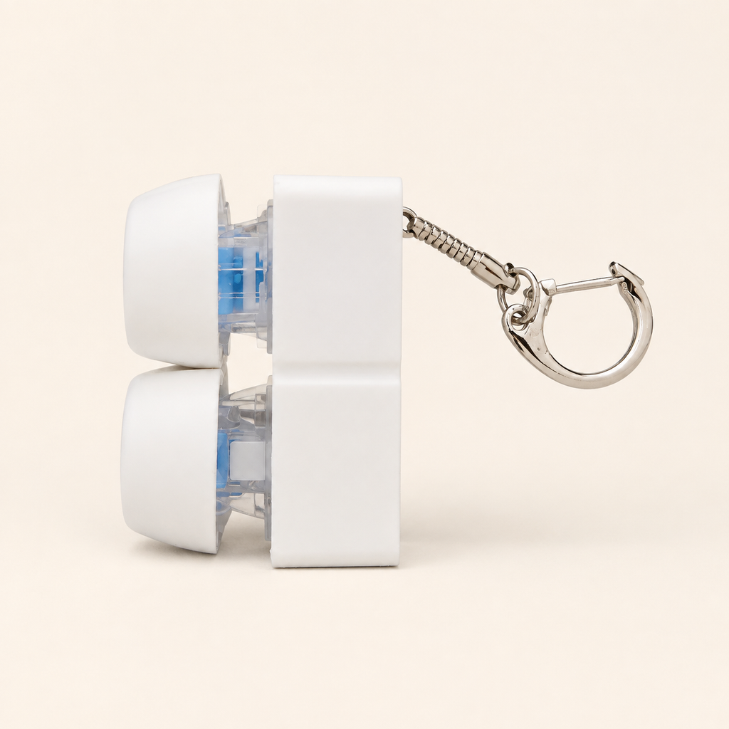Boombox 3-Key Fidget Toy Keychain – Stack or Long Style